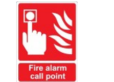 LGE205 Fire Alarm Call Point Sign, Red Color, 150x200mm, Luminous