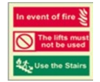 LGE227 Fire Door Keep Locked Shut Sign, 200x300mm, Luminous