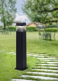 Fumagalli Ester 800 Black Clear Long Bollard with GX53 LED