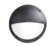 Fumagalli Lucia EL Black Opal E27 Round Eyelid Bulkhead