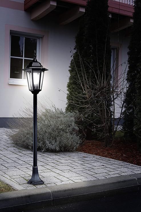 Fumagalli Mizar/Anna Black Clear E27 A60 LED Bollard Light (E22.151.000.AXVIK)