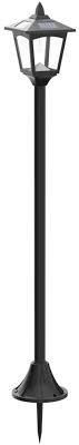 Fumagalli Giaffa/Dario Black Clear E27 A60 LED Bollard Light (T24.242.000.AXV1K)