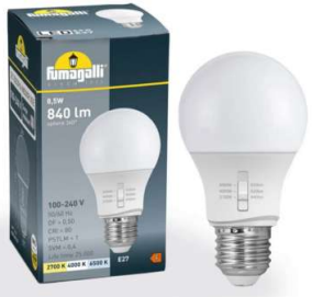 Fumagalli H.LED A60 CCT Selectable Color Temperature LED Bulb