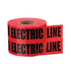 Non-Adhesive Warning Tape for Buried Electric Lines 300m:  WT15CM
