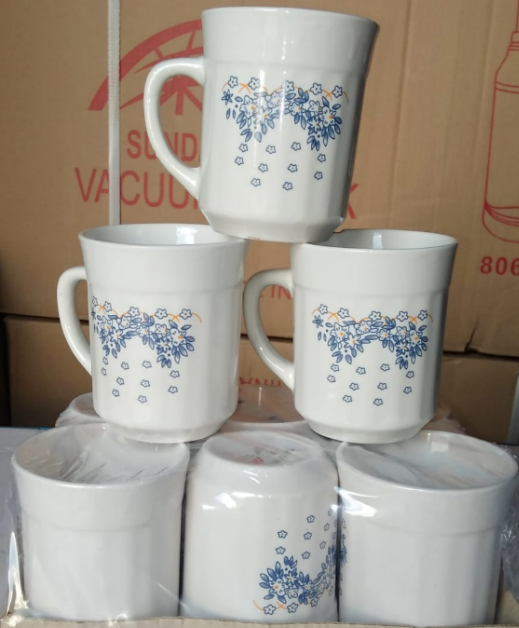 KitchenPro Floral Tea Cups - 6-Piece Set (5828)