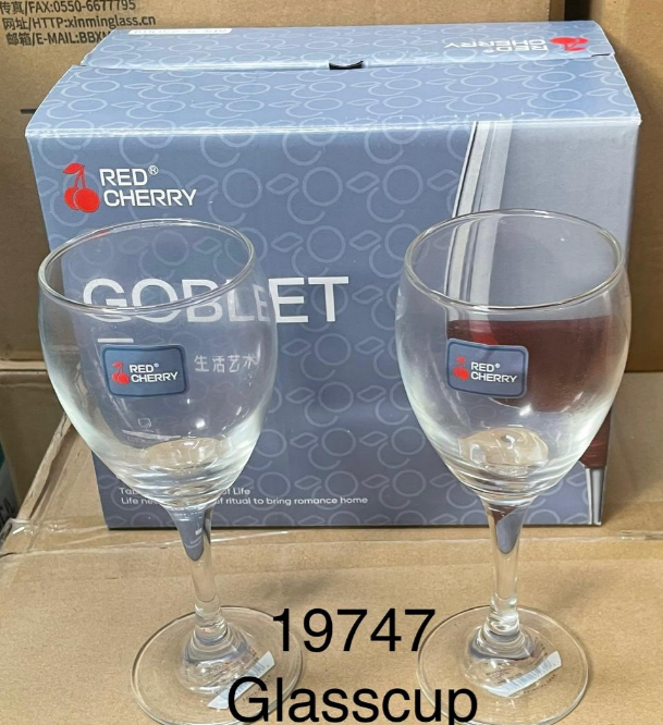 Red Cherry Wine Goblet 250Ml 6Pieces (19747)