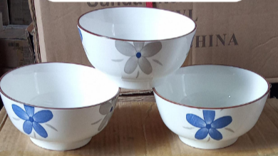 Ceramic 6pcs Porcelain Bowls with Intricate Pattern (17779) KitchenPro