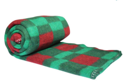 Lala Salama Blanket - Checkerboard Design - 180x220cm (6x6)