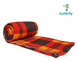 Lala Salama Blanket - Red &amp; Green Plaid Pattern - 203x254cm 7x6