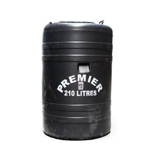 Premier Water Storage Barrel-Drum 200- Black