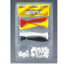 Cable Ties &amp; Clips Assortment Kit 160pcs  (C21-160)