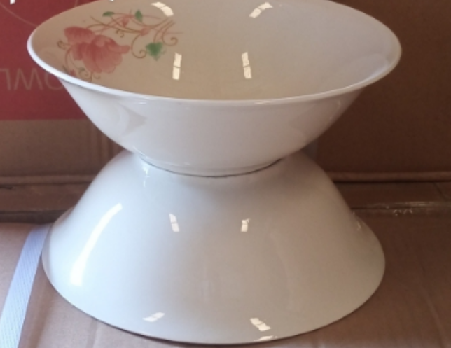 7 Inch Rose Pattern Bowls - Set of 6 - 11124