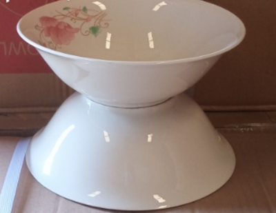 7 Inch Rose Pattern Bowls - Set of 6 - 11124