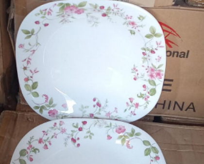 Sundabests Ceramic Plate 11Inch - Floral Design (16085)