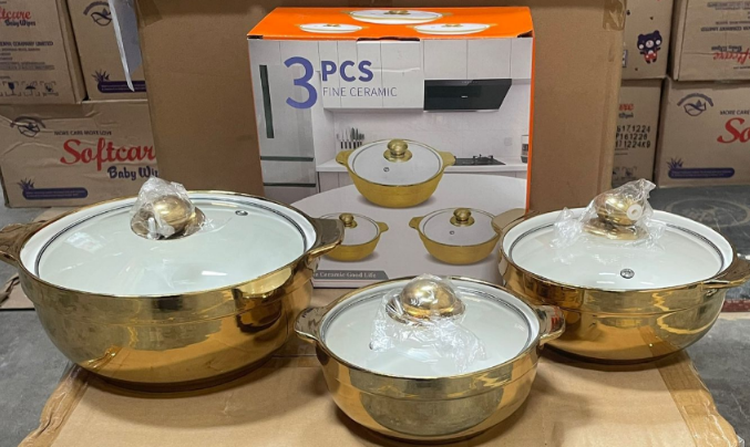 Ceramic Soup Set - 3 Piece - Modern White (15857)