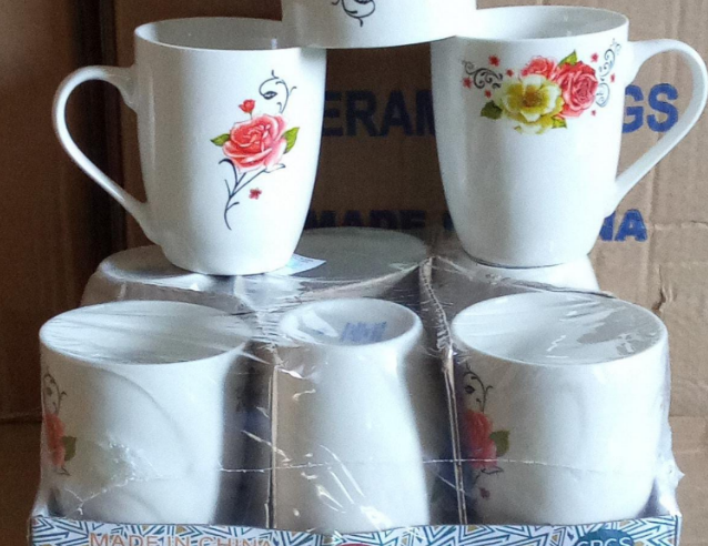 KitchenPro Ceramic Mug - 11oz  6PCS SET 11381
