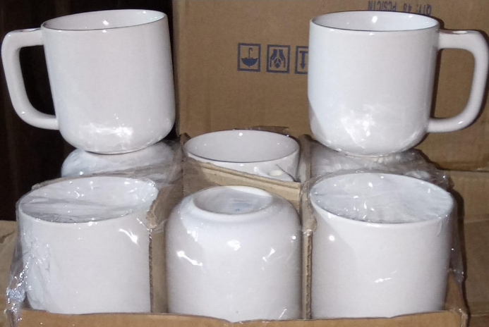 KitchenPro Ceramic Mug - 11oz  6PCS SET 18499
