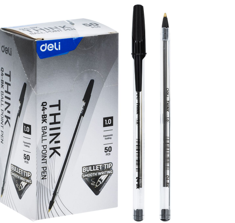 DELI Q4 THINK BIROS 1.0MM - BLACK 50pcs