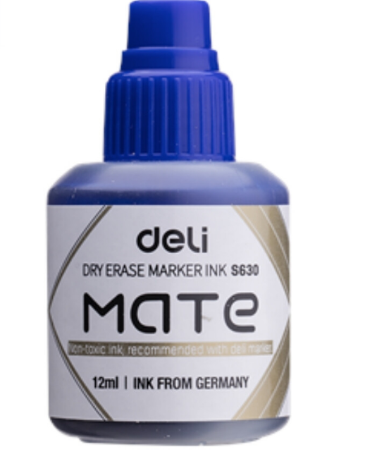 DELI U00230 mate whiteboard marker ink BLUE