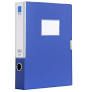 DELI B20433 Classic A4 PVC Box file 2&quot; Narrow BLUE without index