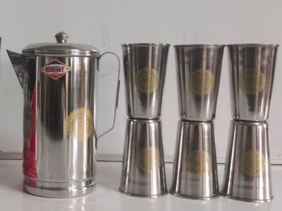 Stainless Steel Water Set 7pcs - Redberry Decent Gold