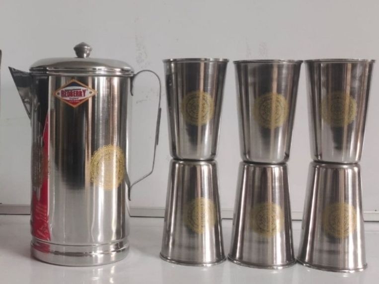 Stainless Steel Water Set 7pcs - Redberry Decent Gold