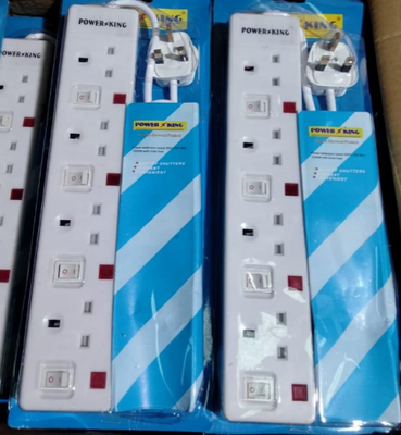Power King 4 Socket Surge Protector with Individual Switches (1070) KitchenPro