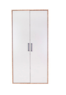 ROKA Bookcase, Book Shelf with Doors (1800 x 350 x 1800cm)