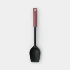 Brabantia Tasty+ Serving Spoon with Scraper, Grape Red 19866