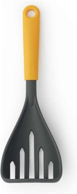 Brabantia Tasty+ Potato Masher with Spoon, Honey Yellow (122866)