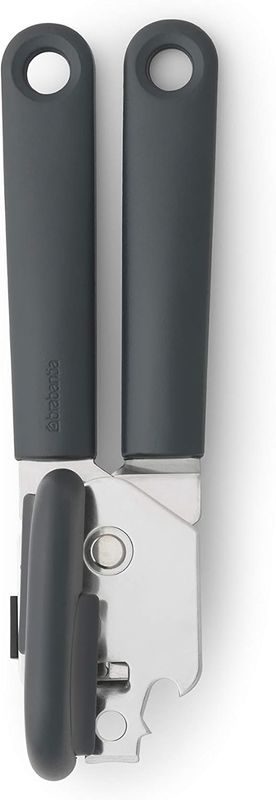 Brabantia Tasty+ Can Opener with Bottle Opener, Dark Grey (121869