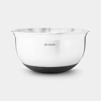 Brabantia Mixing Bowl 1.6L, Matt Steel/Black (3549)