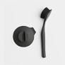 Brabantia Dish Brush with Suction Cup Holder, Dark Grey (117589)