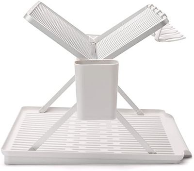Brabantia Foldable Dish Drying Rack Large, Light Grey (139444)