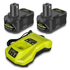 Ryobi Battery Charger Kit | 2x 6Ah Batteries + Fast Charger XB-6000K