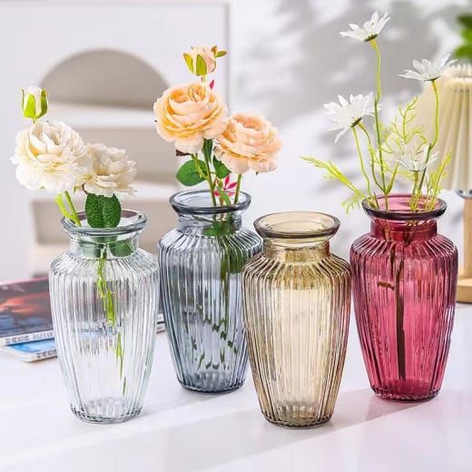 Glass Flower vase 20x9cm #CHA225