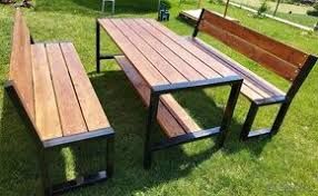 Home Garden Mahogany Outdoor Dining Set 3pcs