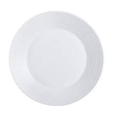 Luminarc Black dinner plate Harena 10.5 inch 1pc White