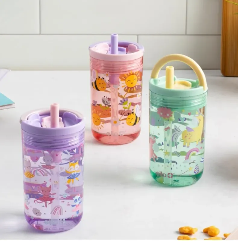 Ello Kids Spill Resistant Tritan Water Bottle With Removable Straw