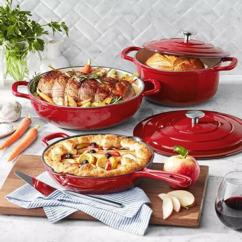 Member&#39;s Mark Enamel Cast Iron Set 5-Piece Enamel Cast Iron Set USA