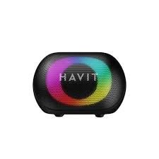 Havit SK885BT Bluetooth Speaker – RGB Lights, Powerful Stereo Sound, Waterproof, 1800mAh Battery, Built-in Microphone, TWS, USB, AUX, MicroSD - Black