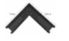 Illumat 25mm Mini Track Rail L Connector (Black) ILM1112LF