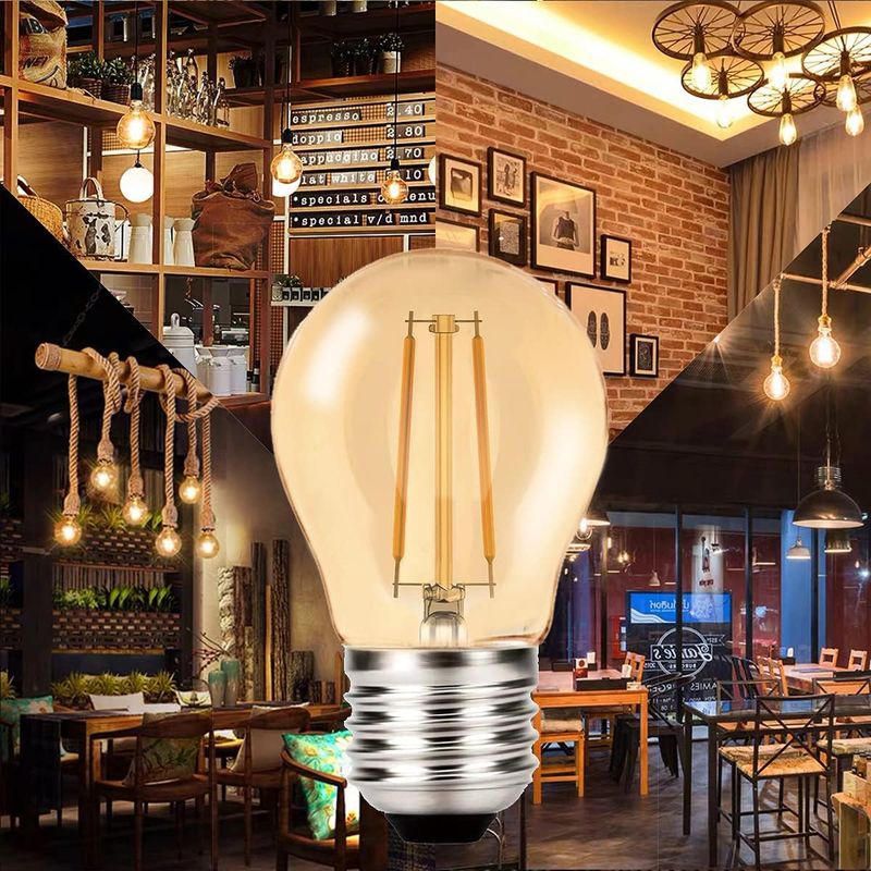 Illumat 4W Dimmable LED Filament Bulb (G45, E27, 2700K)