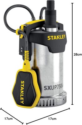 STANLEY SXUP750XCE BOMBA ACERO 750 W-11000 L/H A51768, Steel, multi-coloured