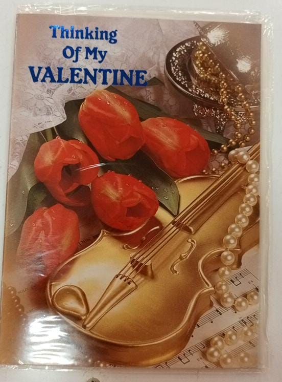 Valentine Gift Card Thinking of my Valentine