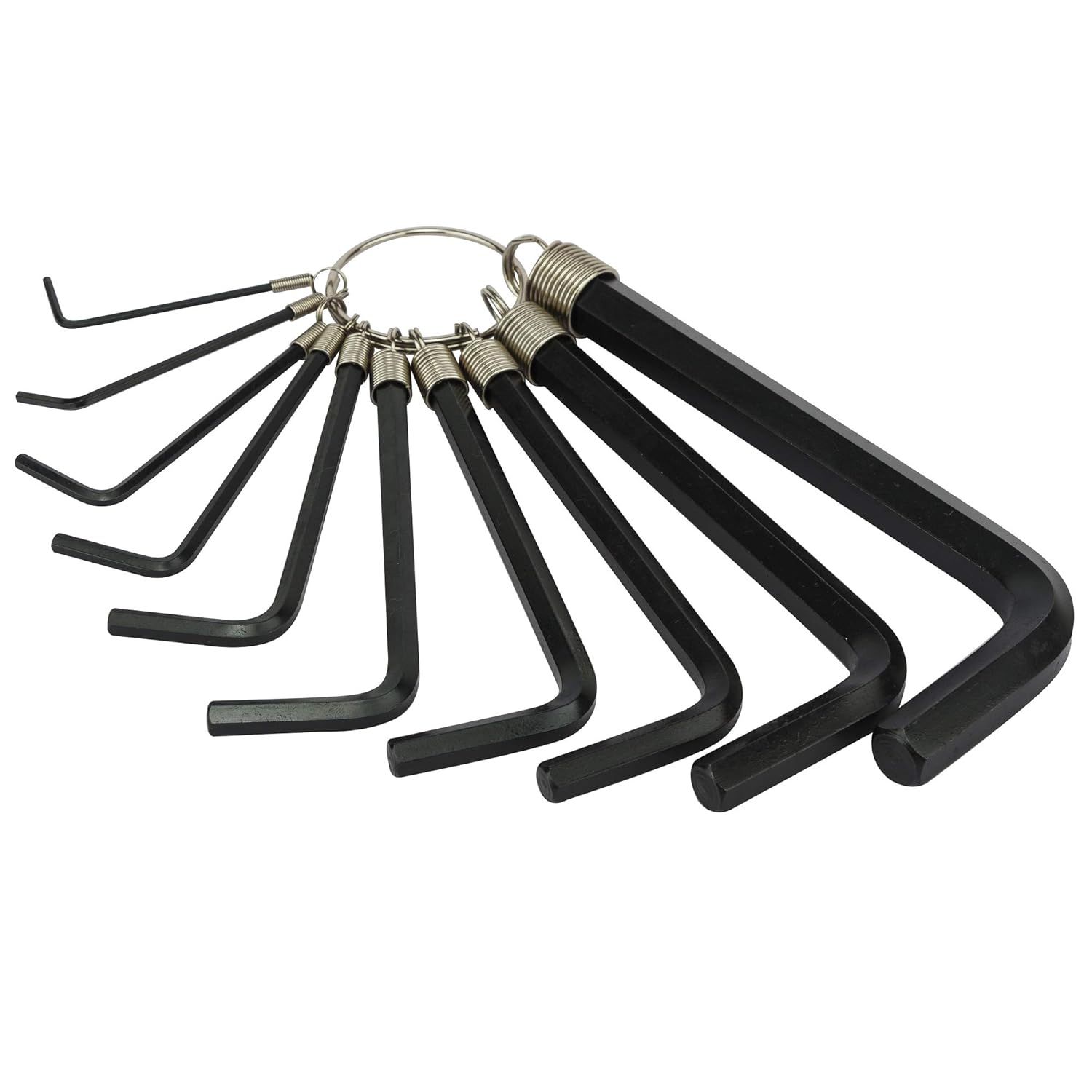 Stanley STMT69213-8 - Allen Key Set Hex Ring Black 10pcs 1.5mm-10mm