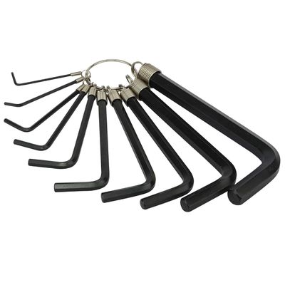 Stanley STMT69213-8 - Allen Key Set Hex Ring Black 10pcs 1.5mm-10mm