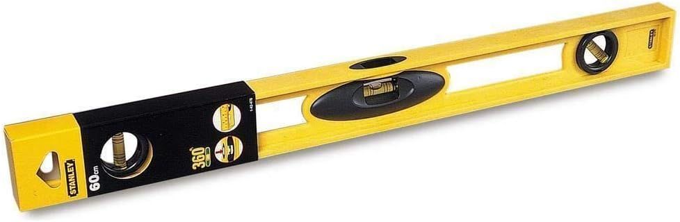 Stanley 24-inch (600mm) 3-Vial Aluminum Level (1-42-476)