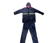 Knicker Rain Suit - Waterproof Raincoat with Hood &amp; Pants - Navy Blue