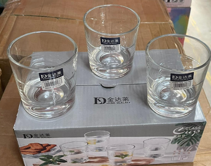 King Dealey Crystal Drinking Glasses, 150ml Set of 6 (17993)